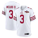 Zennovawear Ray-Ray McCloud III 3 San Francisco 49ers NFC Champions Patch Game Men Jersey - White