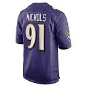 Zennovawear Rayshad Nichols 91 Baltimore Ravens Team Game Men Jersey - Purple