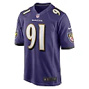 Zennovawear Rayshad Nichols 91 Baltimore Ravens Team Game Men Jersey - Purple