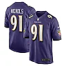 Zennovawear Rayshad Nichols 91 Baltimore Ravens Team Game Men Jersey - Purple