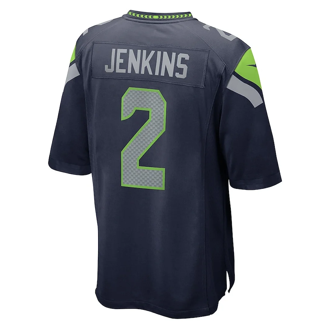 Zennovawear Rayshawn Jenkins 2 Seattle Seahawks Game Men Jersey - College Navy