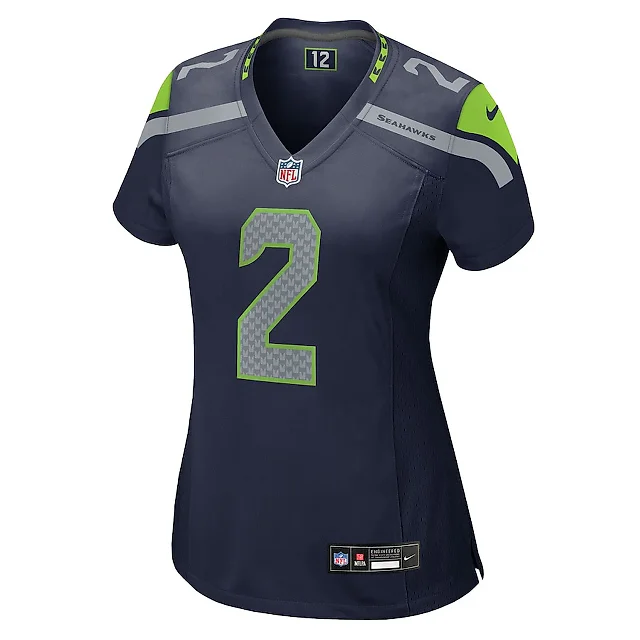 Zennovawear Rayshawn Jenkins 2 Seattle Seahawks Women's Team Game Jersey - College Navy