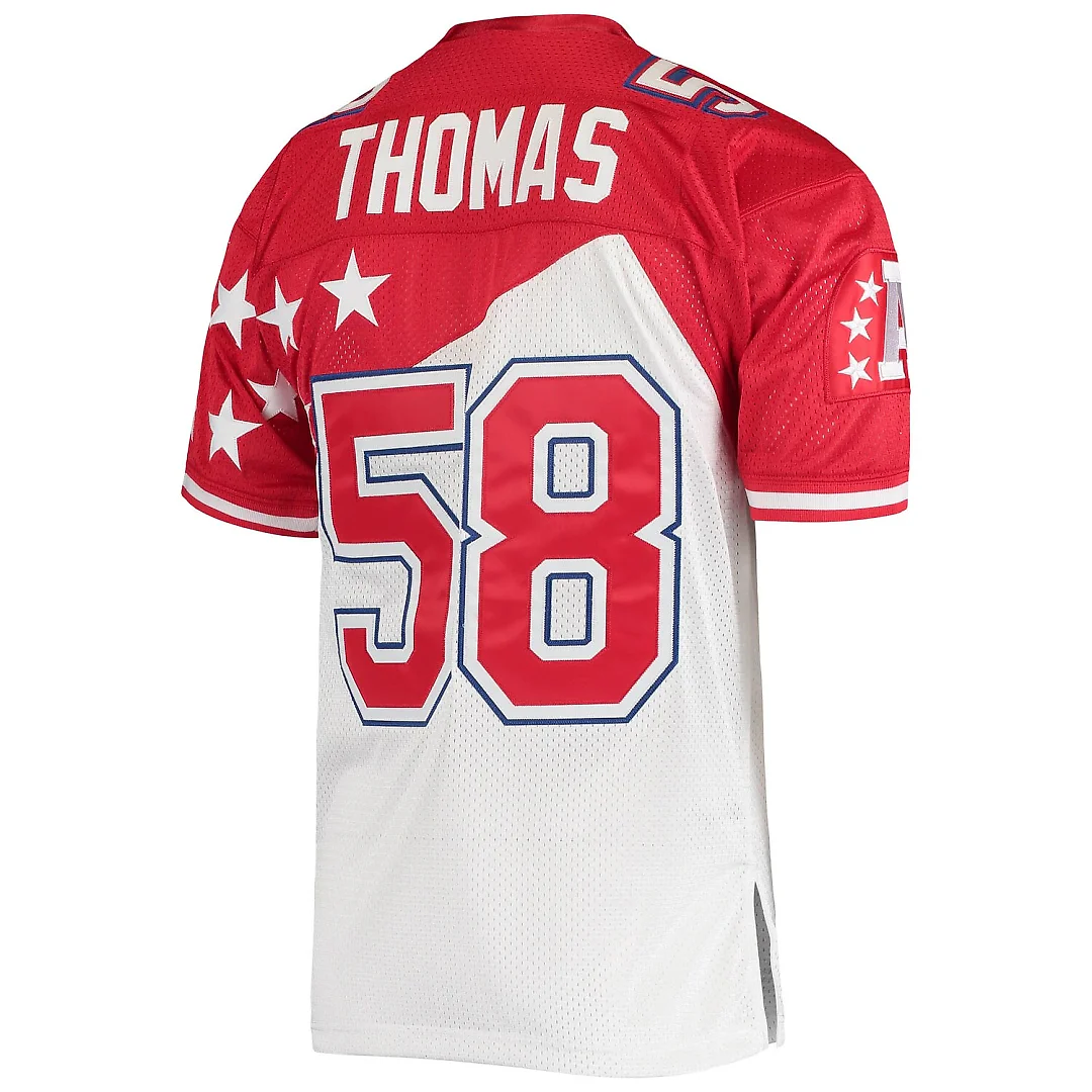 Zennovawear Derrick Thomas AFC 1995 Pro Bowl Authentic Jersey - White/Red