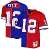 Zennovawear Jim Kelly Buffalo Bills 1990 Split Legacy Replica Jersey - Royal/Red