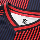 Zennovawear Houston Texans Youth Football x Football V-Neck Fan Top - Navy/Red