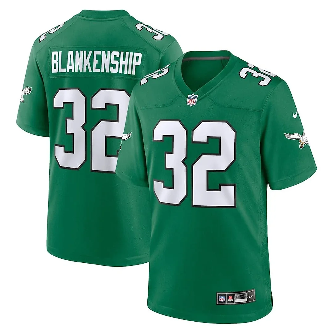 Zennovawear Reed Blankenship 32 Philadelphia Eagles Alternate Game Men Jersey - Kelly Green