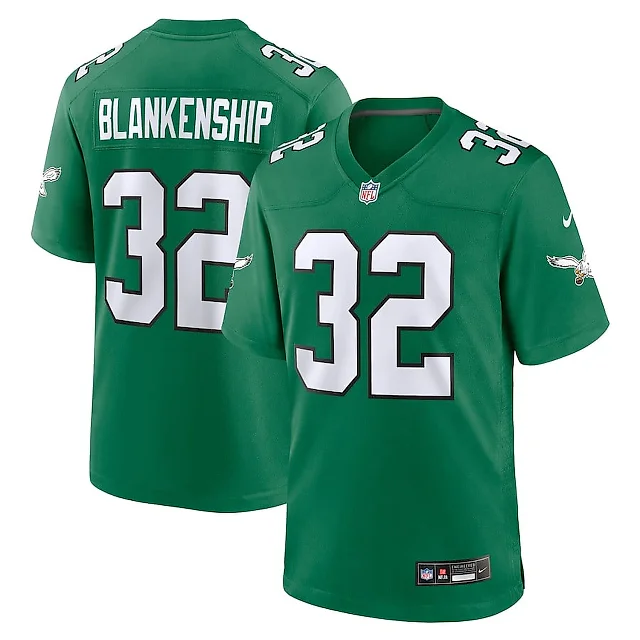 Zennovawear Reed Blankenship 32 Philadelphia Eagles Alternate Game Men Jersey - Kelly Green