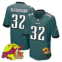 Zennovawear Reed Blankenship 32 Philadelphia Eagles Super Bowl LIX New Orleans Patch Game Men Jersey - Midnight Green