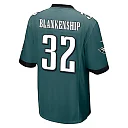 Zennovawear Reed Blankenship 32 Philadelphia Eagles Super Bowl LIX New Orleans Patch Game Men Jersey - Midnight Green