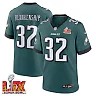 Zennovawear Reed Blankenship 32 Philadelphia Eagles Super Bowl LIX Jersey - Men's - Midnight Green