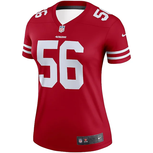 Zennovawear Reuben Foster 56 San Francisco 49ers Women Legend Jersey - Scarlet
