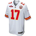 Zennovawear Richie James 17 Kansas City Chiefs AFC Champions Patch Game Men Jersey - White