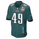 Zennovawear Rick Lovato 49 Philadelphia Eagles Super Bowl LIX Champions Patch 'New Orleans - The Ultimate Showdown' EMBROIDERED Game Men Jersey...