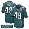 Zennovawear Rick Lovato 49 Philadelphia Eagles Super Bowl LIX Champions Patch 'New Orleans - Where Passion Ignites' EMBROIDERED Game Men Jersey...