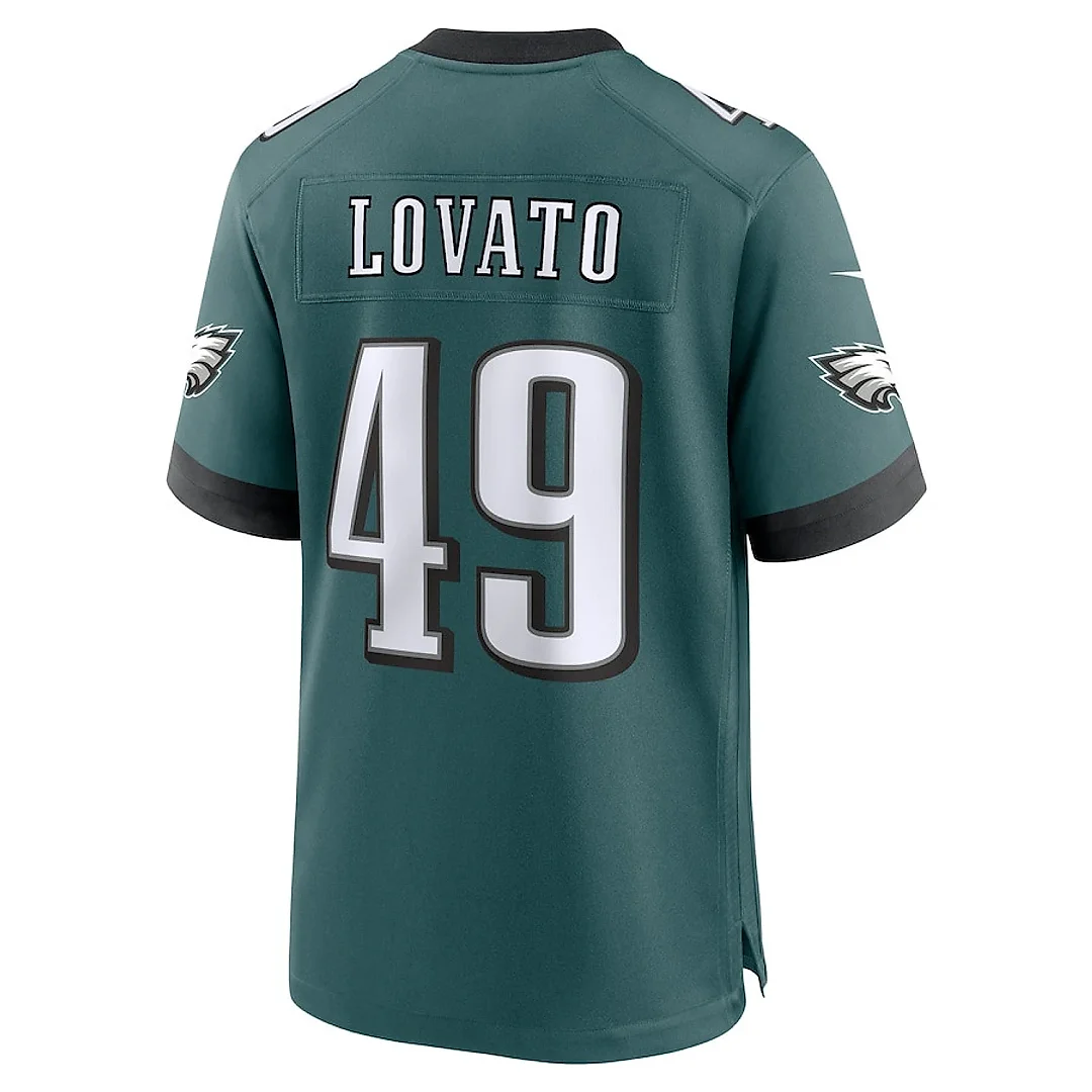 Zennovawear Rick Lovato 49 Philadelphia Eagles Team Game Men Jersey - Midnight Green