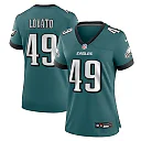 Zennovawear Rick Lovato 49 Philadelphia Eagles Women's Team Game Jersey - Midnight Green