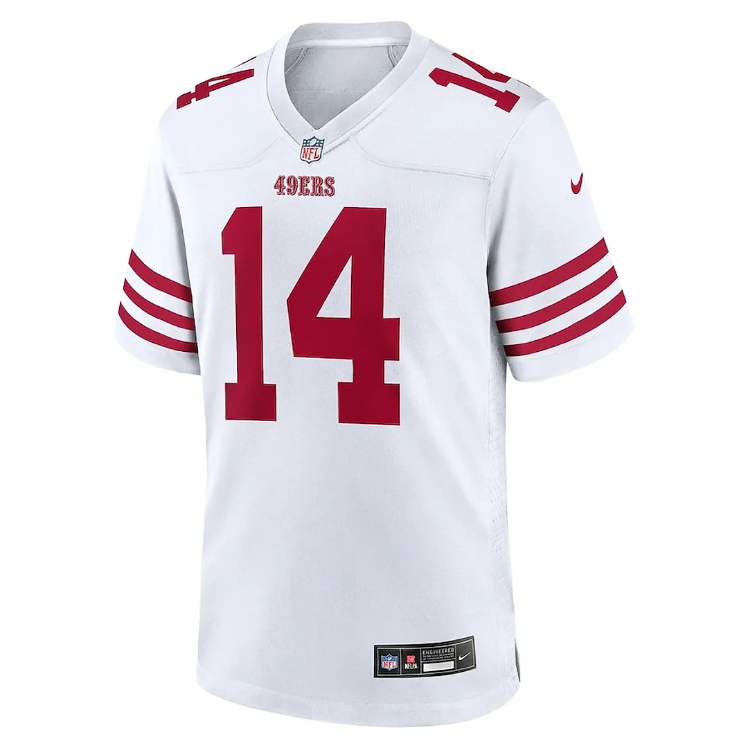 Zennovawear Ricky Pearsall 14 San Francisco 49ers White Game Men Jersey - White