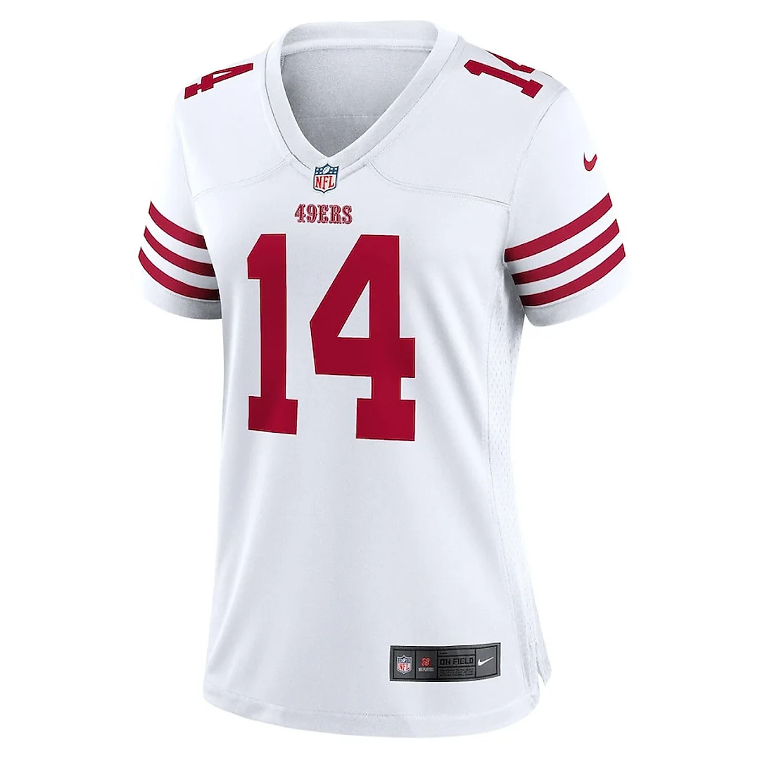 Zennovawear Ricky Pearsall 14 San Francisco 49ers Women's White Game Jersey - White