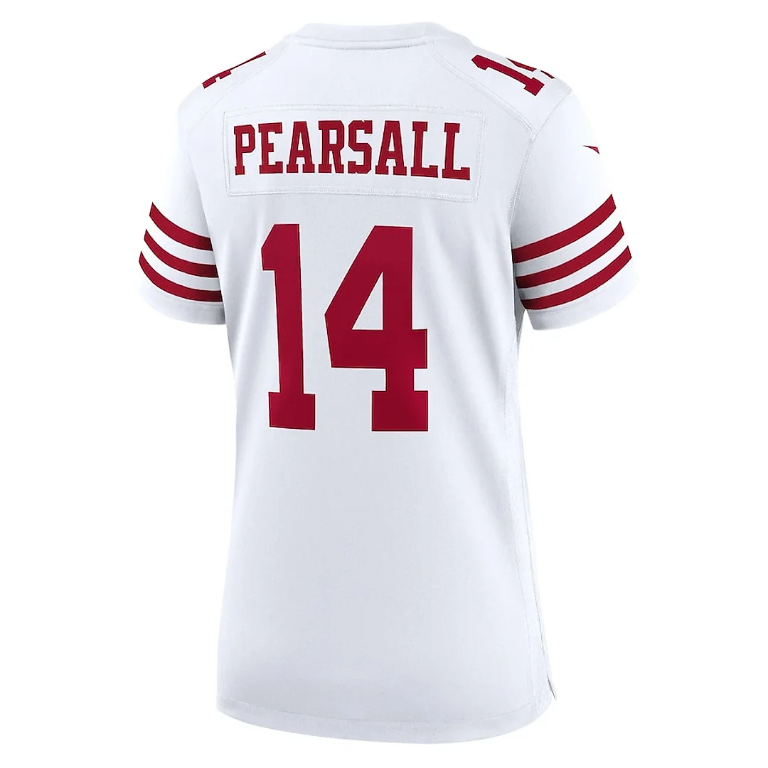 Zennovawear Ricky Pearsall 14 San Francisco 49ers Women's White Game Jersey - White