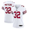 Zennovawear Ricky Watters 32 San Francisco 49ers Women Retired Game Jersey - White