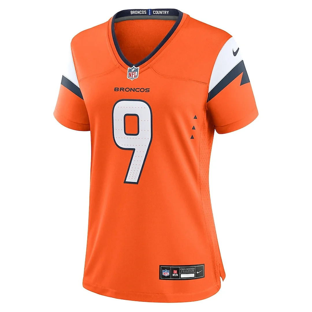 Zennovawear Riley Dixon 9 Denver Broncos Women's Team Game Jersey - Orange