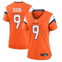 Zennovawear Riley Dixon 9 Denver Broncos Women's Team Game Jersey - Orange