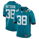 Zennovawear Riley Patterson 38 Jacksonville Jaguars Alternate Game Men Jersey - Teal