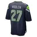 Zennovawear Riq Woolen 27 Seattle Seahawks Game Men Jersey - College Navy