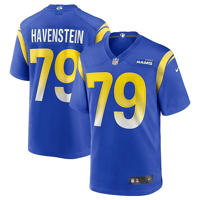Zennovawear Rob Havenstein 79 Los Angeles Rams Game Men Jersey - Royal