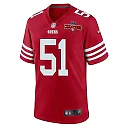 Zennovawear Robert Beal Jr. 51 San Francisco 49ers NFC Champions Patch Game Men Jersey - Scarlet