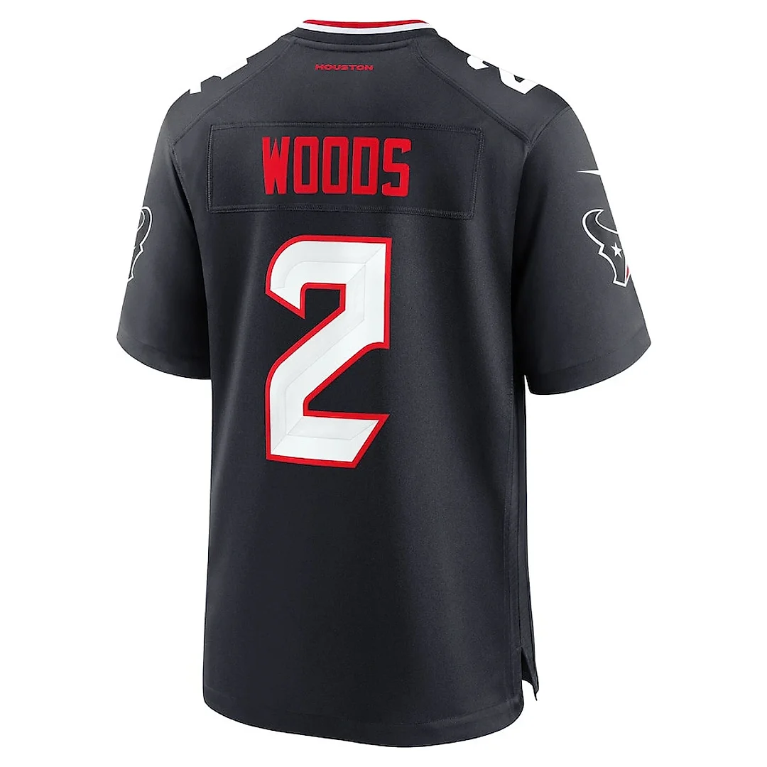 Zennovawear Robert Woods 2 Houston Texans Team Game Men Jersey - Navy