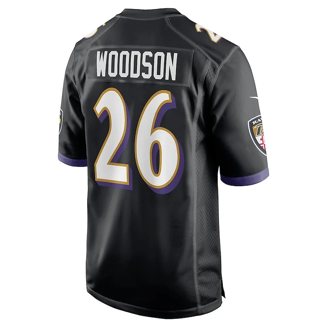 Zennovawear Rod Woodson 26 Baltimore Ravens Men Retired Jersey - Black