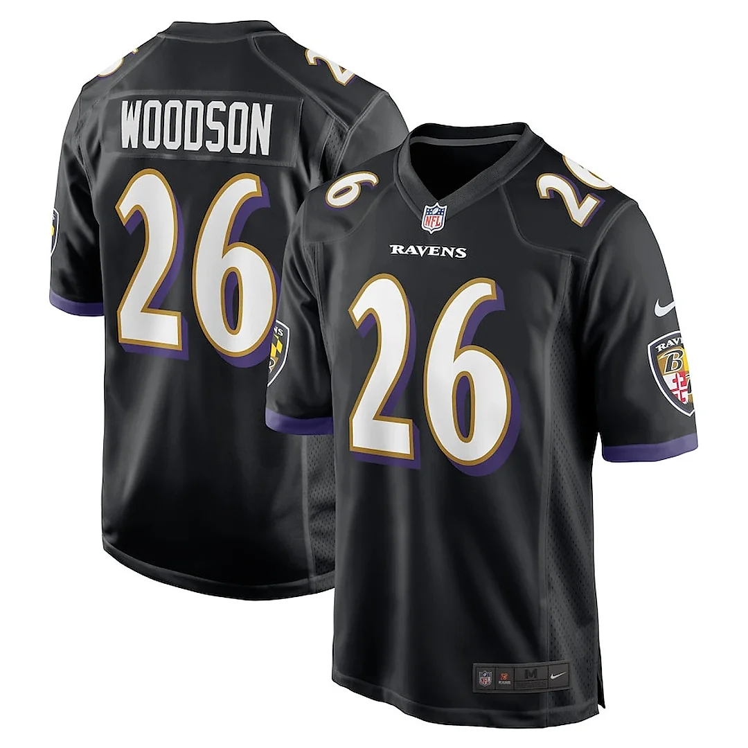 Zennovawear Rod Woodson 26 Baltimore Ravens Men Retired Jersey - Black