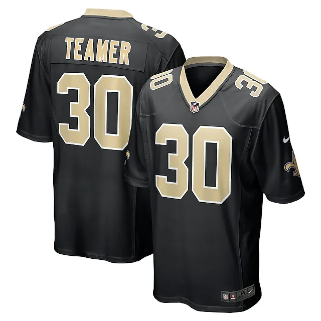 Zennovawear Roderic Teamer 30 New Orleans Saints Game Men Jersey - Black