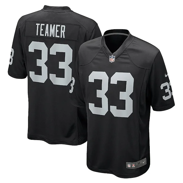 Zennovawear Roderic Teamer 33 Las Vegas Raiders Men Game Jersey - Black