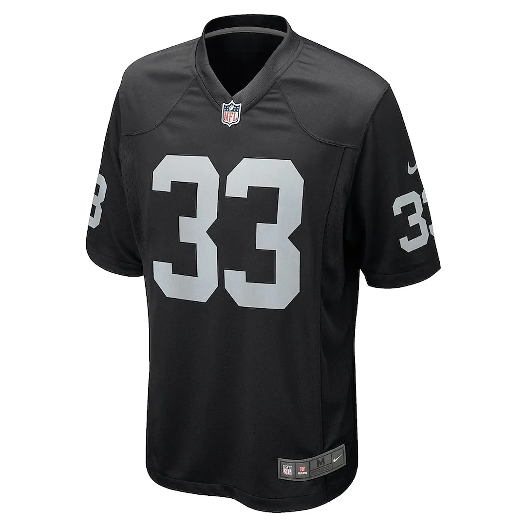 Zennovawear Roderic Teamer 33 Las Vegas Raiders Men Game Jersey - Black