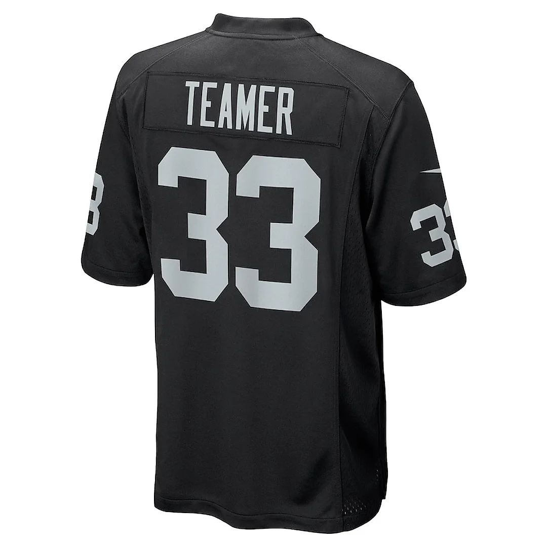 Zennovawear Roderic Teamer 33 Las Vegas Raiders Men Game Jersey - Black