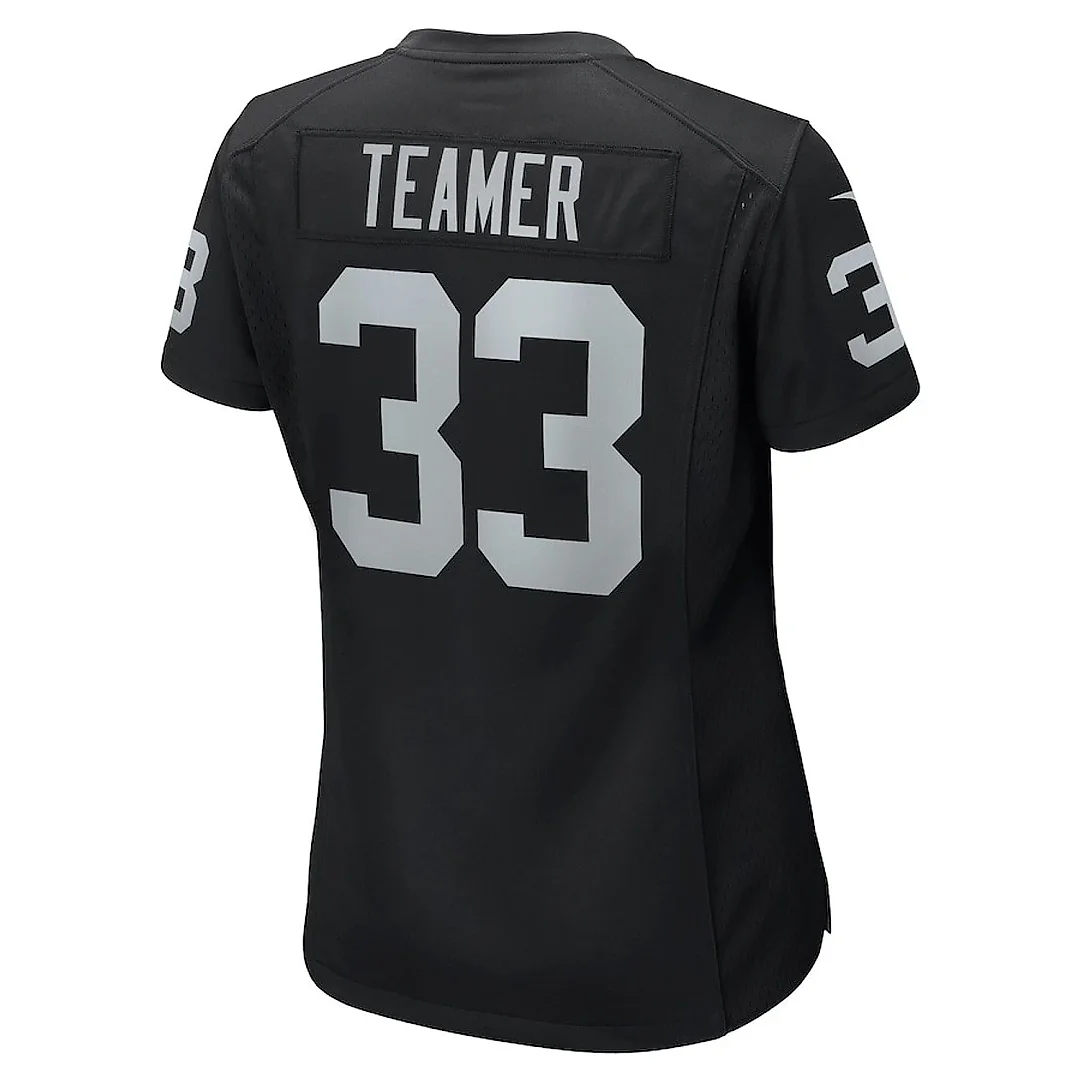 Zennovawear Roderic Teamer 33 Las Vegas Raiders Women Game Jersey - Black