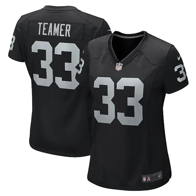 Zennovawear Roderic Teamer 33 Las Vegas Raiders Women Game Jersey - Black