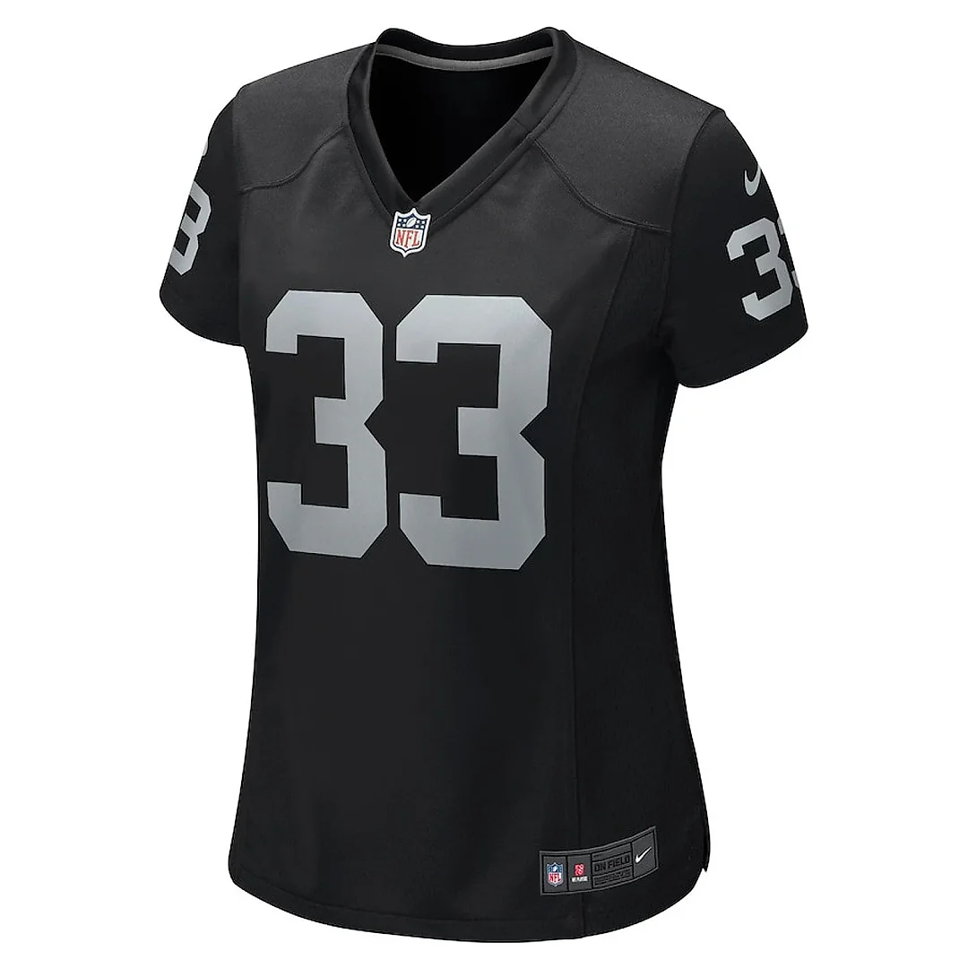 Zennovawear Roderic Teamer 33 Las Vegas Raiders Women Game Jersey - Black