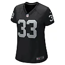 Zennovawear Roderic Teamer 33 Las Vegas Raiders Women Game Jersey - Black