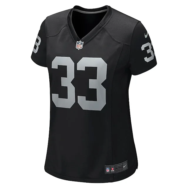 Zennovawear Roderic Teamer 33 Las Vegas Raiders Women Game Jersey - Black