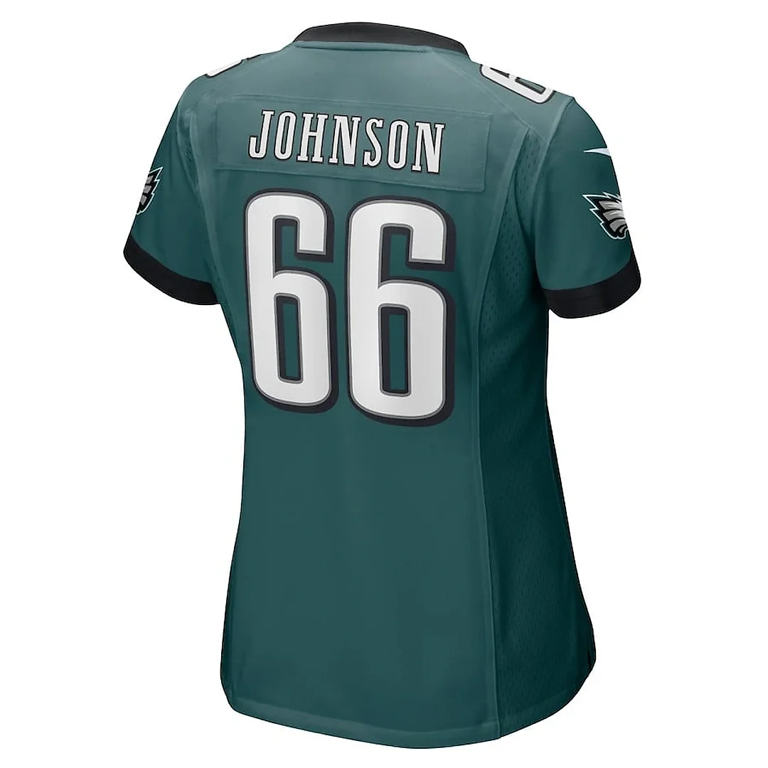 Zennovawear Roderick Johnson 66 Philadelphia Eagles Women Game Jersey - Midnight Green