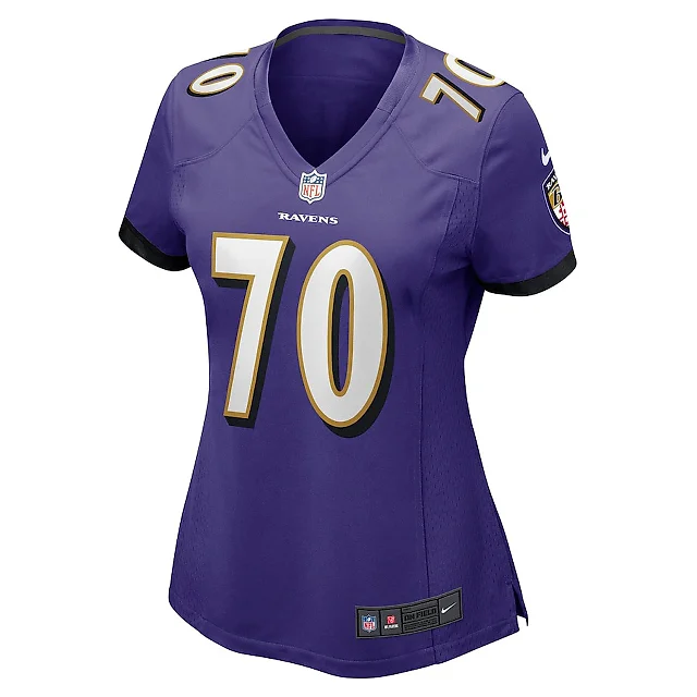 Zennovawear Roger Rosengarten 70 Baltimore Ravens Women's Game Jersey - Purple