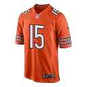 Zennovawear Rome Odunze 15 Chicago Bears Alternate 2024 NFL Draft First Round Pick Player Game Men Jersey - Orange