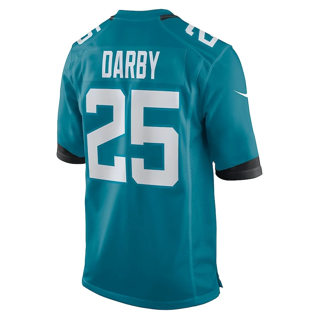 Zennovawear Ronald Darby 25 Jacksonville Jaguars Alternate Game Men Jersey - Teal