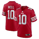 Zennovawear Ronnie Bell 10 San Francisco 49ers Game Men Jersey - Scarlet