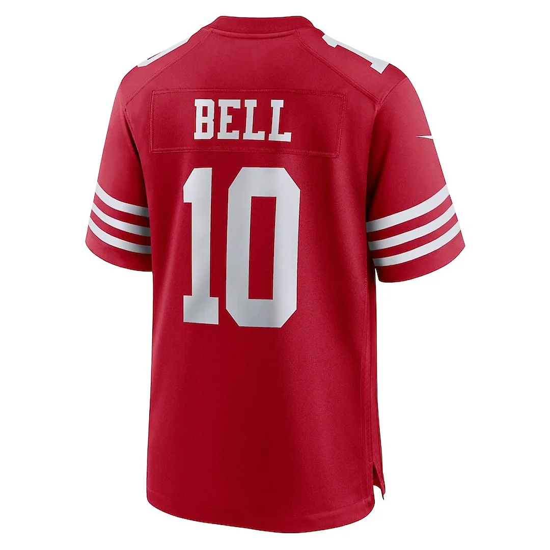 Zennovawear Ronnie Bell 10 San Francisco 49ers Game Men Jersey - Scarlet