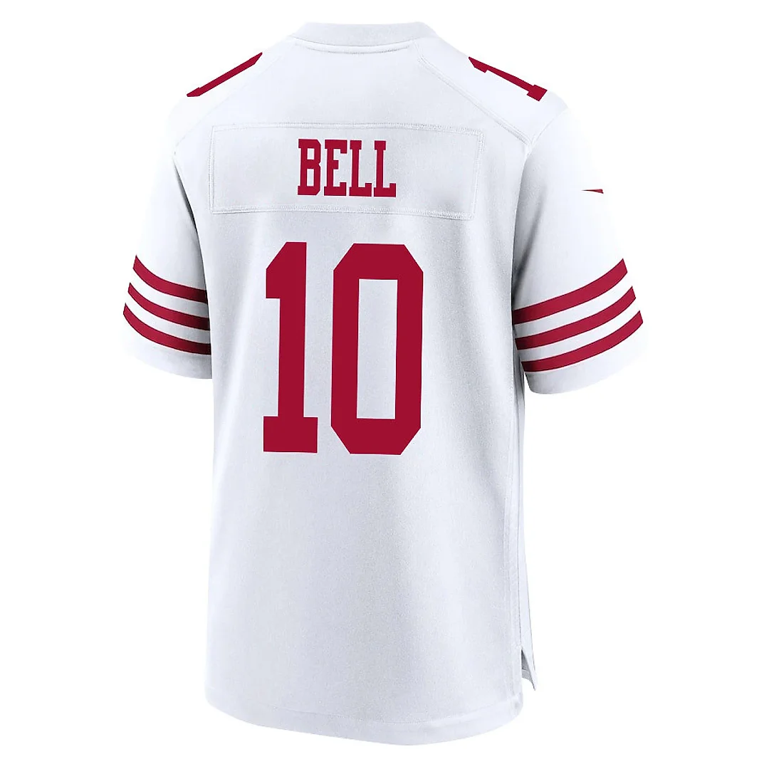 Zennovawear Ronnie Bell 10 San Francisco 49ers NFC Champions Patch Game Men Jersey - White