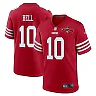 Zennovawear Ronnie Bell 10 San Francisco 49ers NFC Champions Patch Game Men Jersey - Scarlet